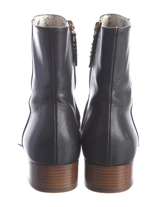 Gucci Interlocking G Logo Leather Boots