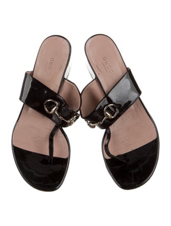 Gucci Liliane Horsebit Accent Slides