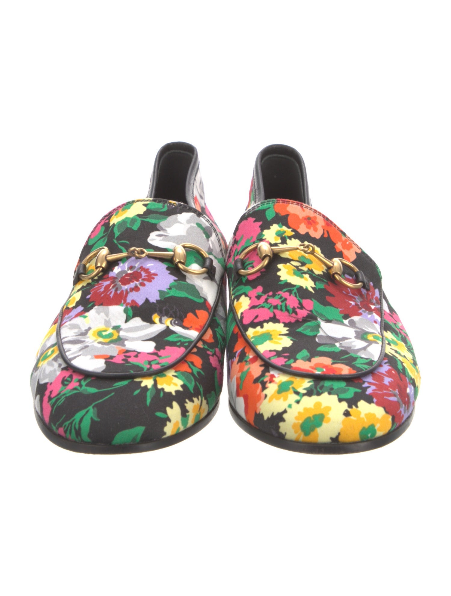 Gucci 1955 Horsebit Accent Leather Trim Embellishment Loafers