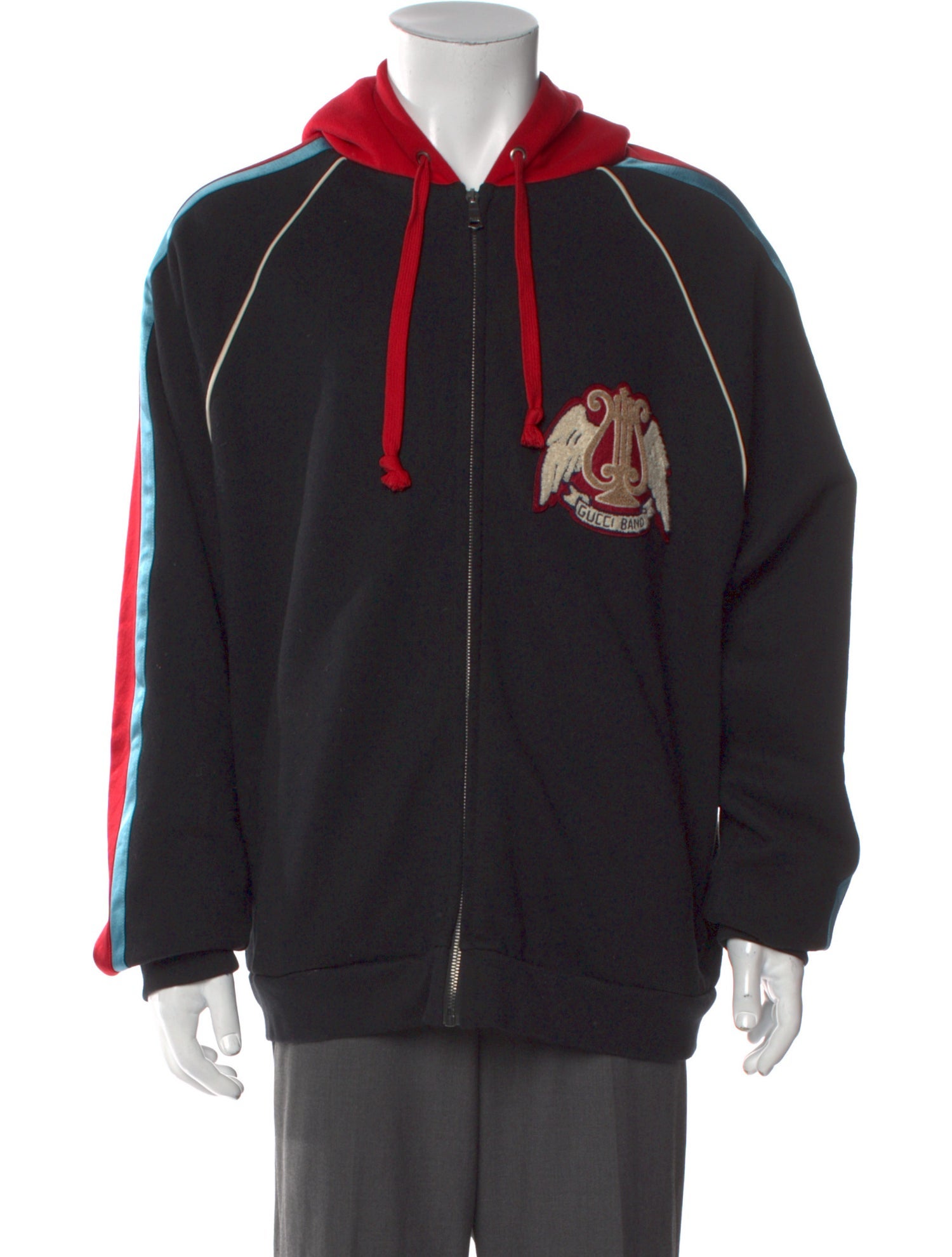 Gucci Striped Crew Neck Hoodie