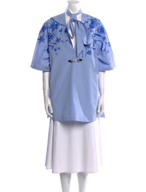 Gucci Poplin V-Neck Tunic