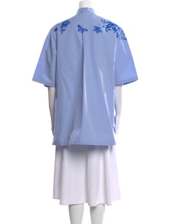 Gucci Poplin V-Neck Tunic