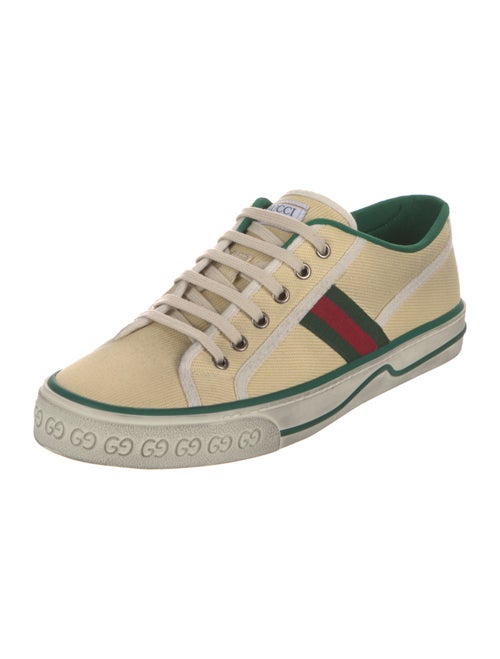 Gucci Web Accent Canvas Sneakers