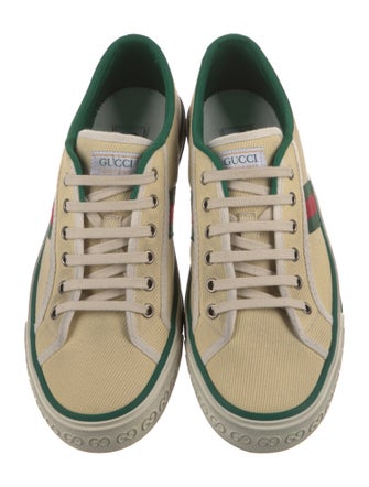 Gucci Web Accent Canvas Sneakers