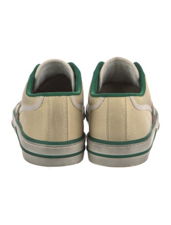 Gucci Web Accent Canvas Sneakers