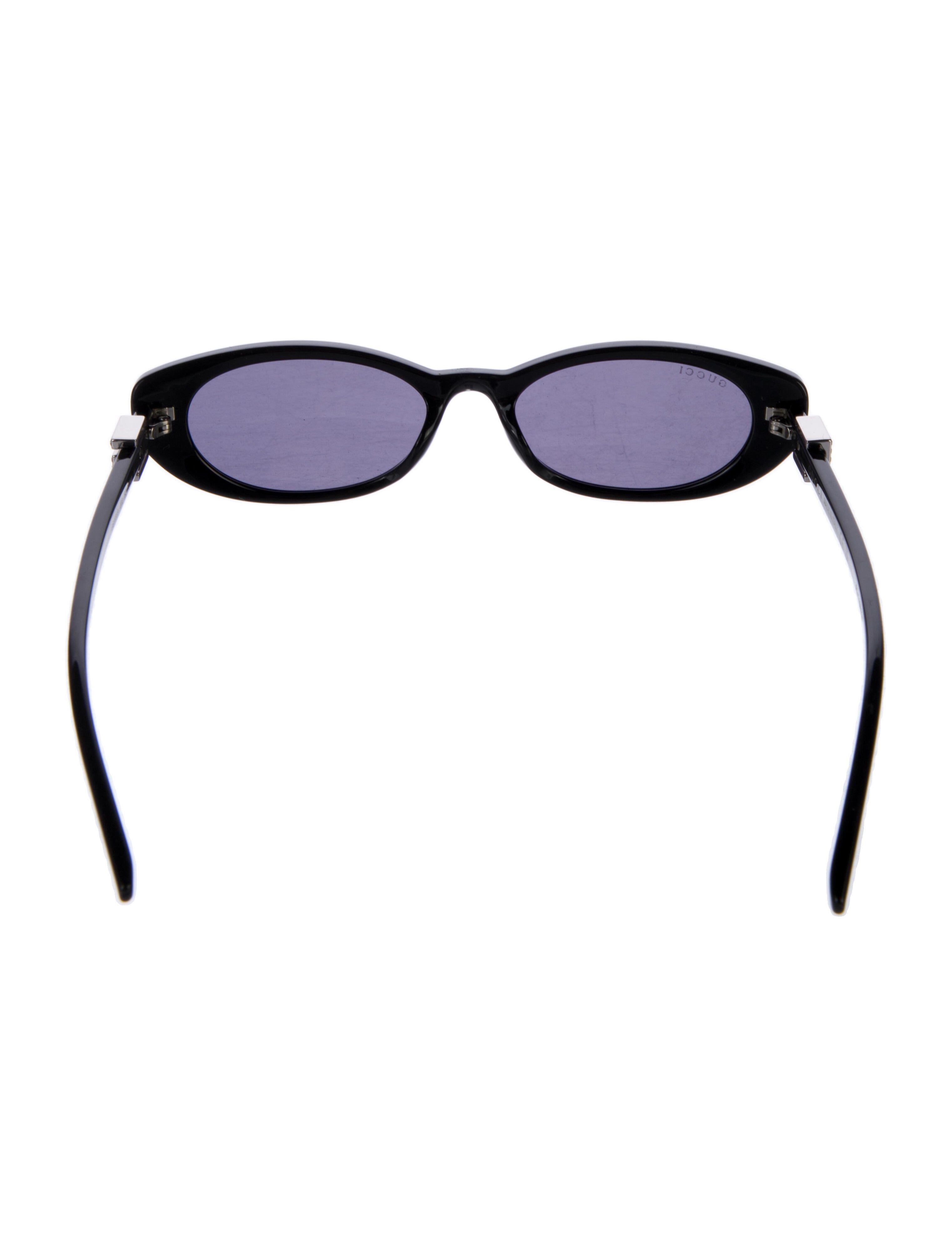 Gucci Interlocking G Logo Narrow Sunglasses
