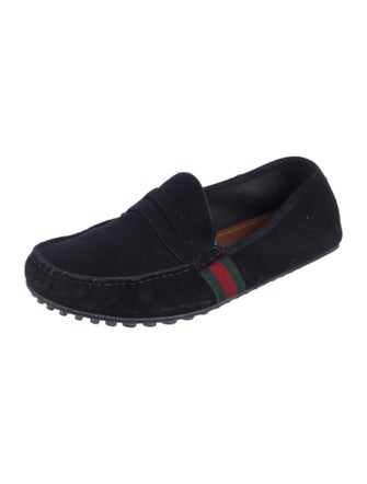 Gucci Web Accent Suede Espadrilles