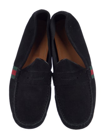 Gucci Web Accent Suede Espadrilles