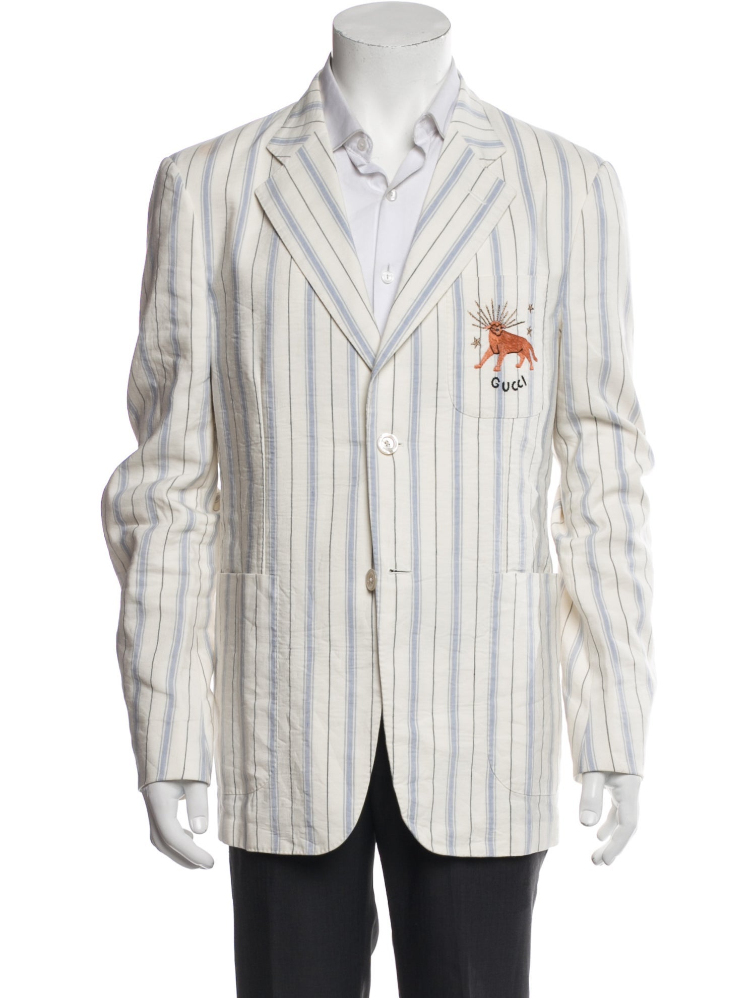 Gucci Signature Logo Silk Blazer