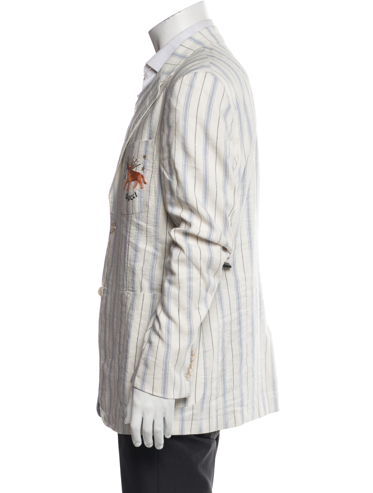 Gucci Signature Logo Silk Blazer