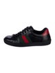 Gucci Web Accent Leather Sneakers