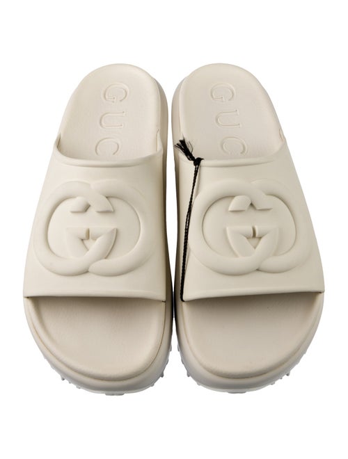 Gucci Miami Interlocking G Logo Slides