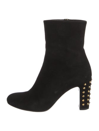 Gucci Suede Studded Accents Boots
