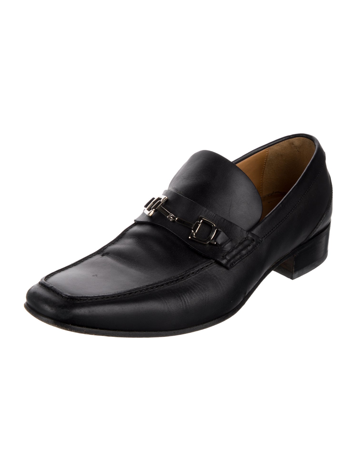 Gucci 1955 Horsebit Accent Leather Dress Loafers