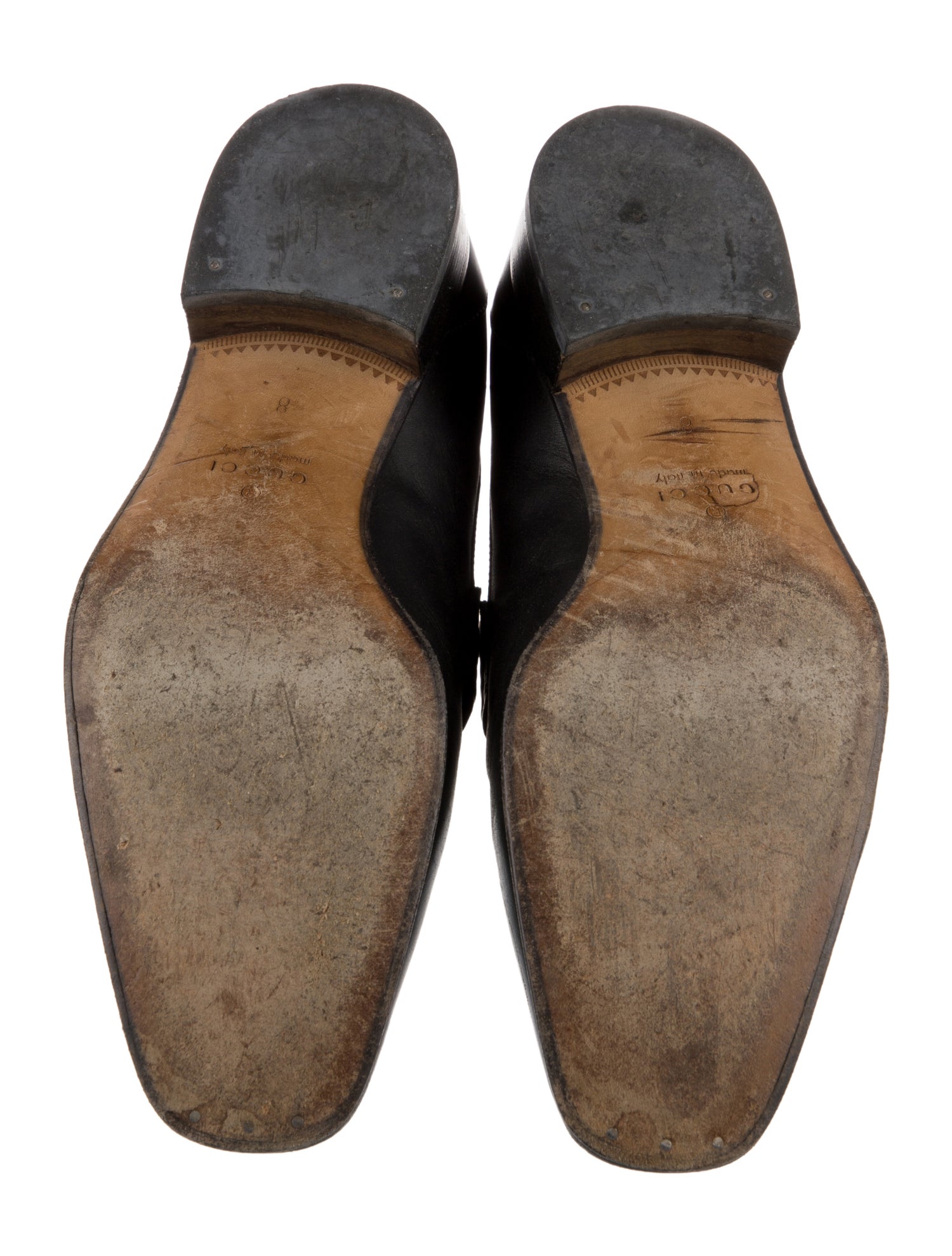 Gucci 1955 Horsebit Accent Leather Dress Loafers