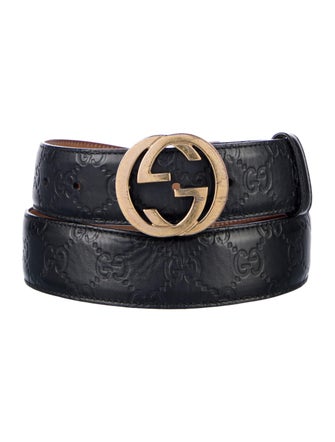 Gucci GG Logo Leather Belt