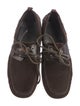 Gucci Horsebit Accent Suede Boat Shoes