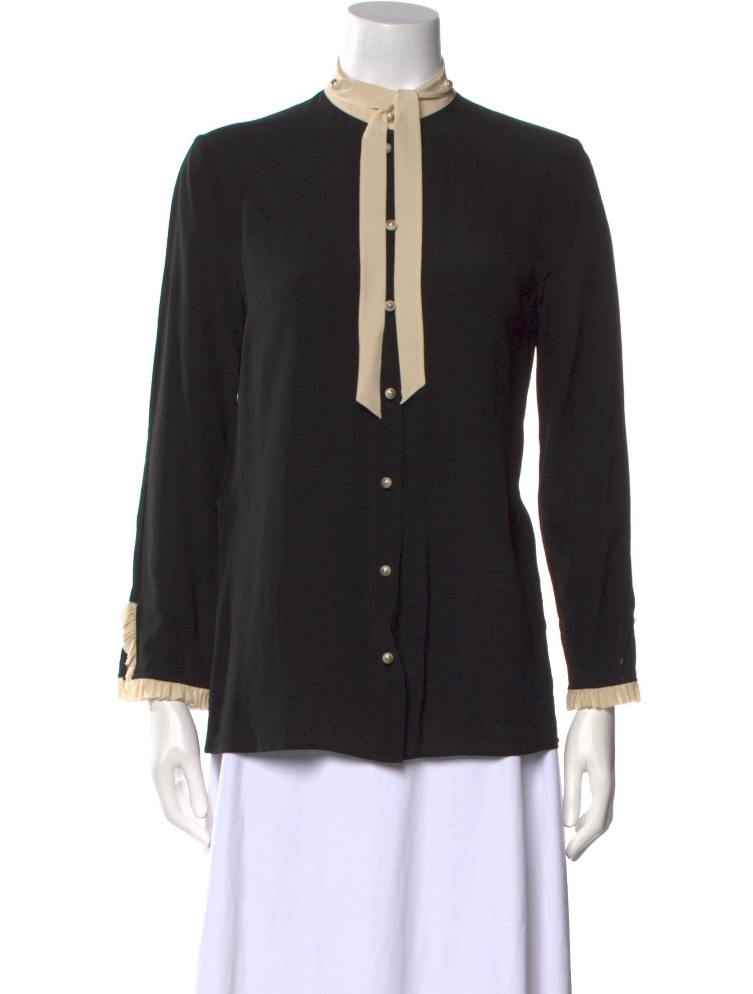 Gucci 2017 Silk Button-Up Top