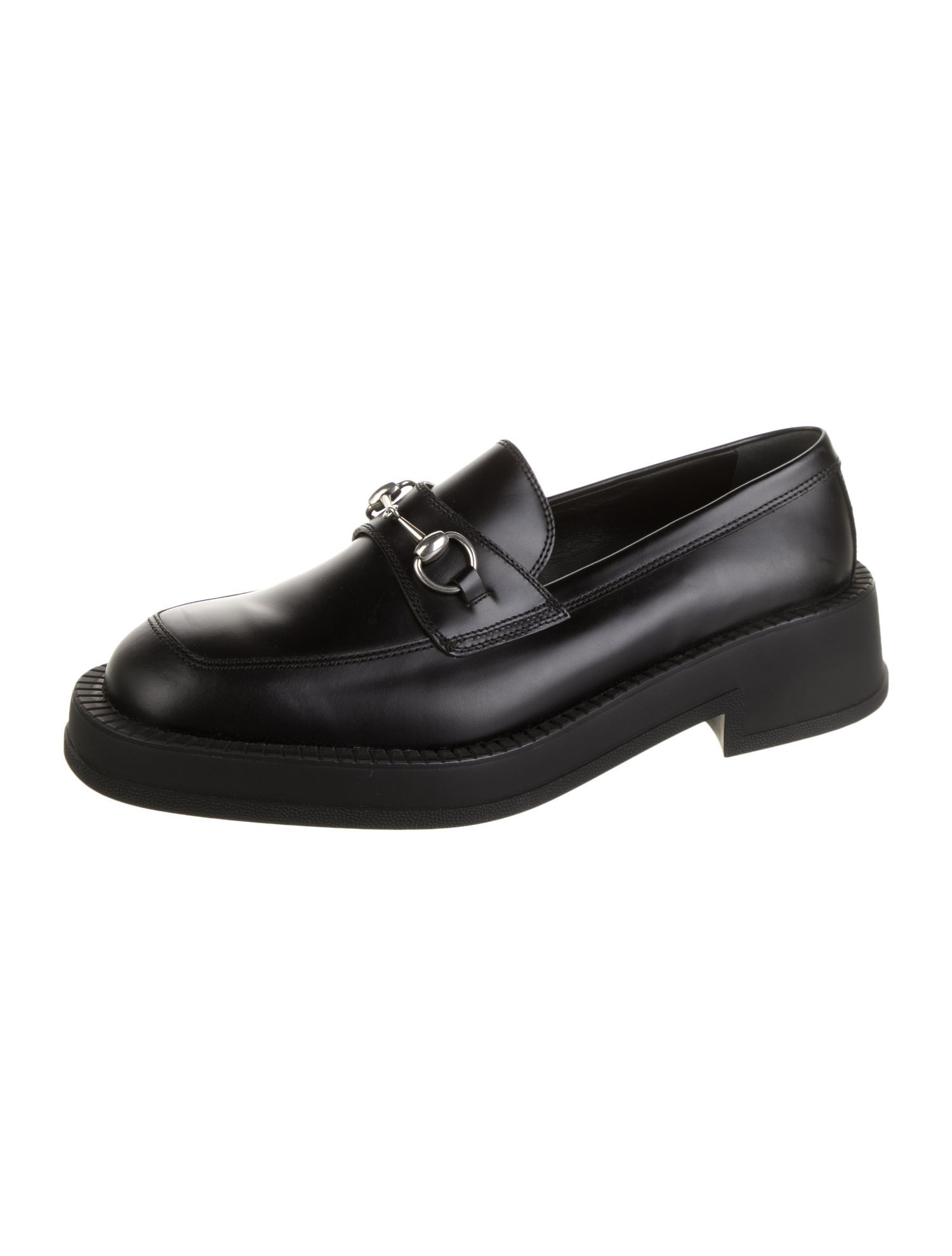 Gucci Horsebit Accent Leather Dress Loafers w/ Tags