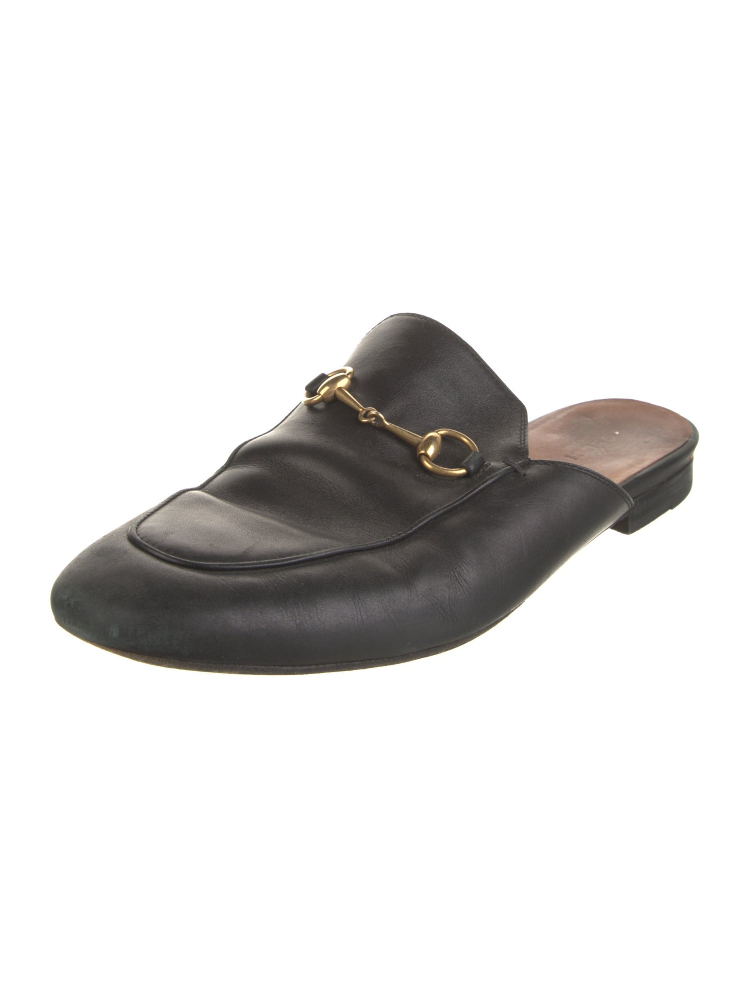 Gucci Horsebit Accent Leather Mules