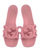 Gucci Interlocking G Logo Rubber Slides