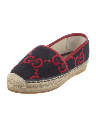 Gucci Velvet Printed Espadrilles