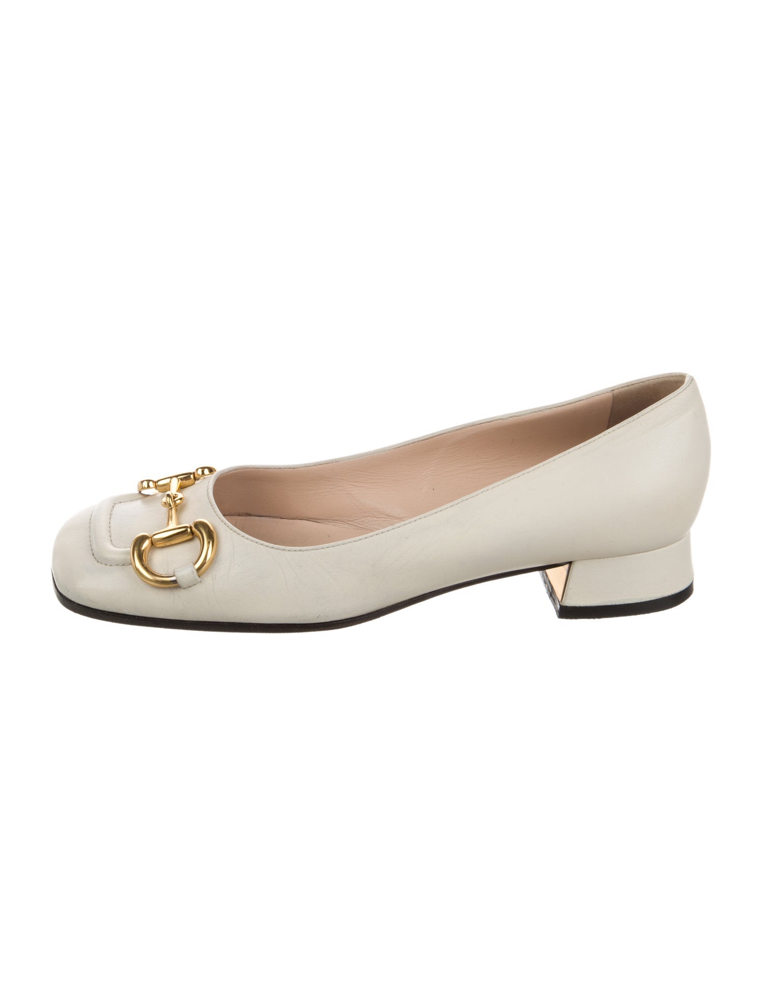 Gucci Horsebit Accent Leather Pumps