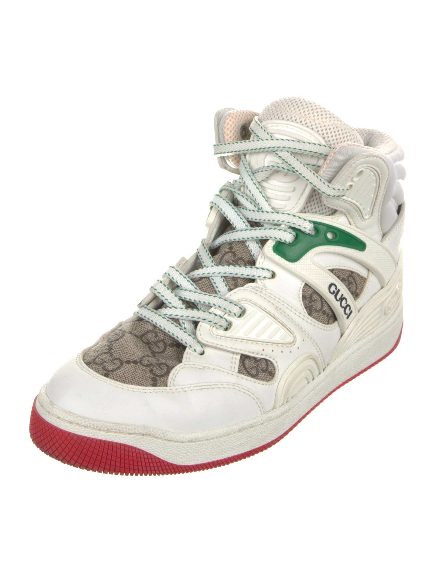Gucci GG Supreme Leather Wedge Sneakers