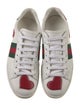 Gucci Web Accent Leather Sneakers
