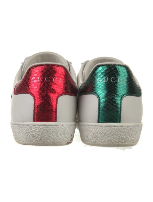 Gucci Web Accent Leather Sneakers