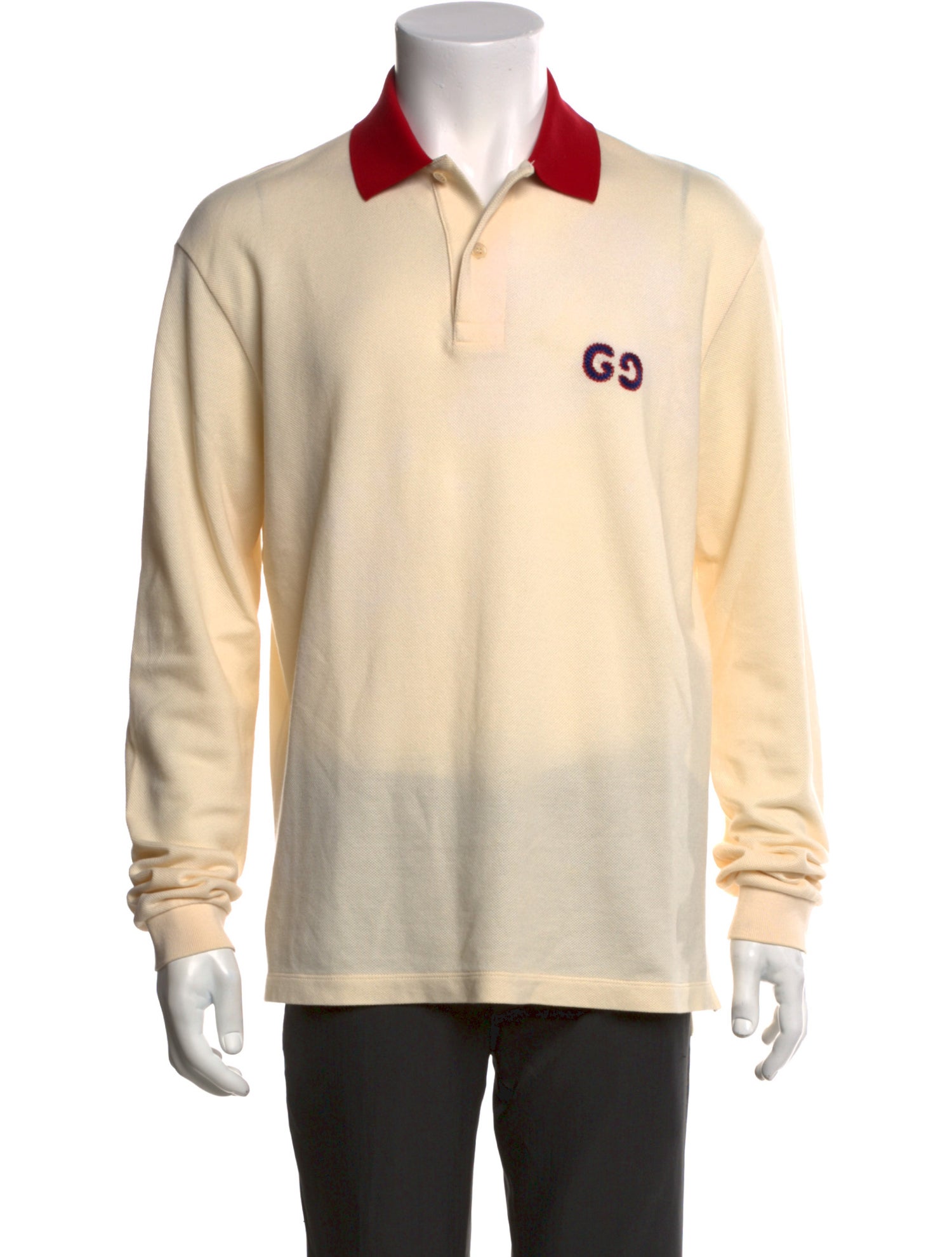 Gucci GG Logo Crew Neck Polo Shirt