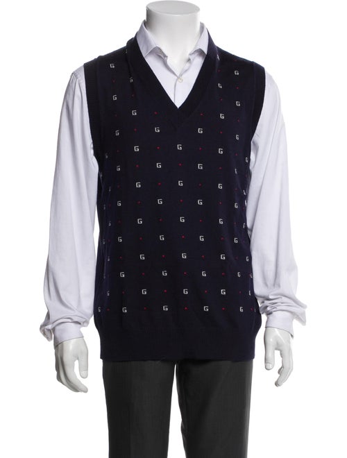 Gucci Wool Printed Sweater Vest