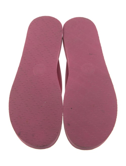 Gucci Double G Logo Rubber Flip Flops