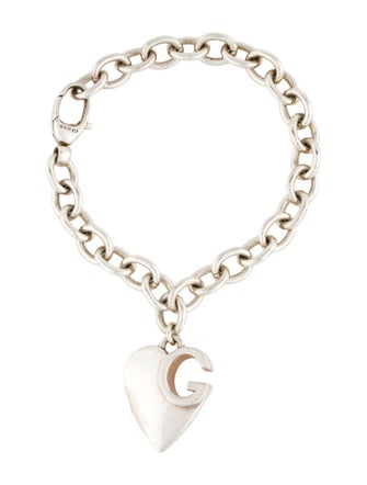 Gucci Charlotte G Heart Charm Bracelet