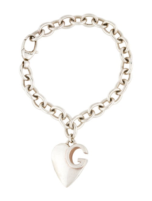 Gucci Charlotte G Heart Charm Bracelet