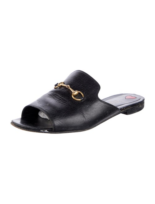 Gucci Princetown Horsebit Accent Slides