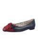 Gucci Web Accent Leather Flats
