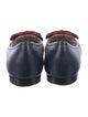 Gucci Web Accent Leather Flats