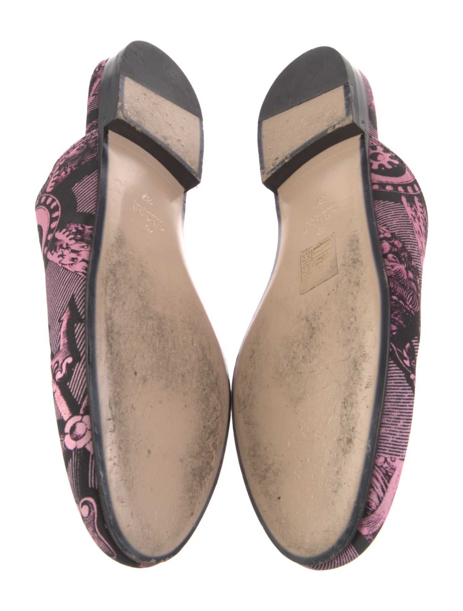 Gucci Horsebit Accent Printed Mules