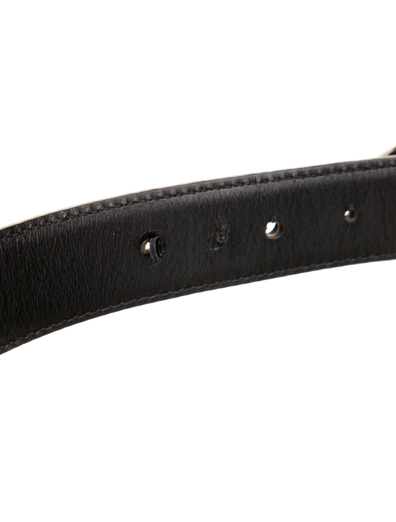 Gucci Horsebit Accent Skinny Waist Belt