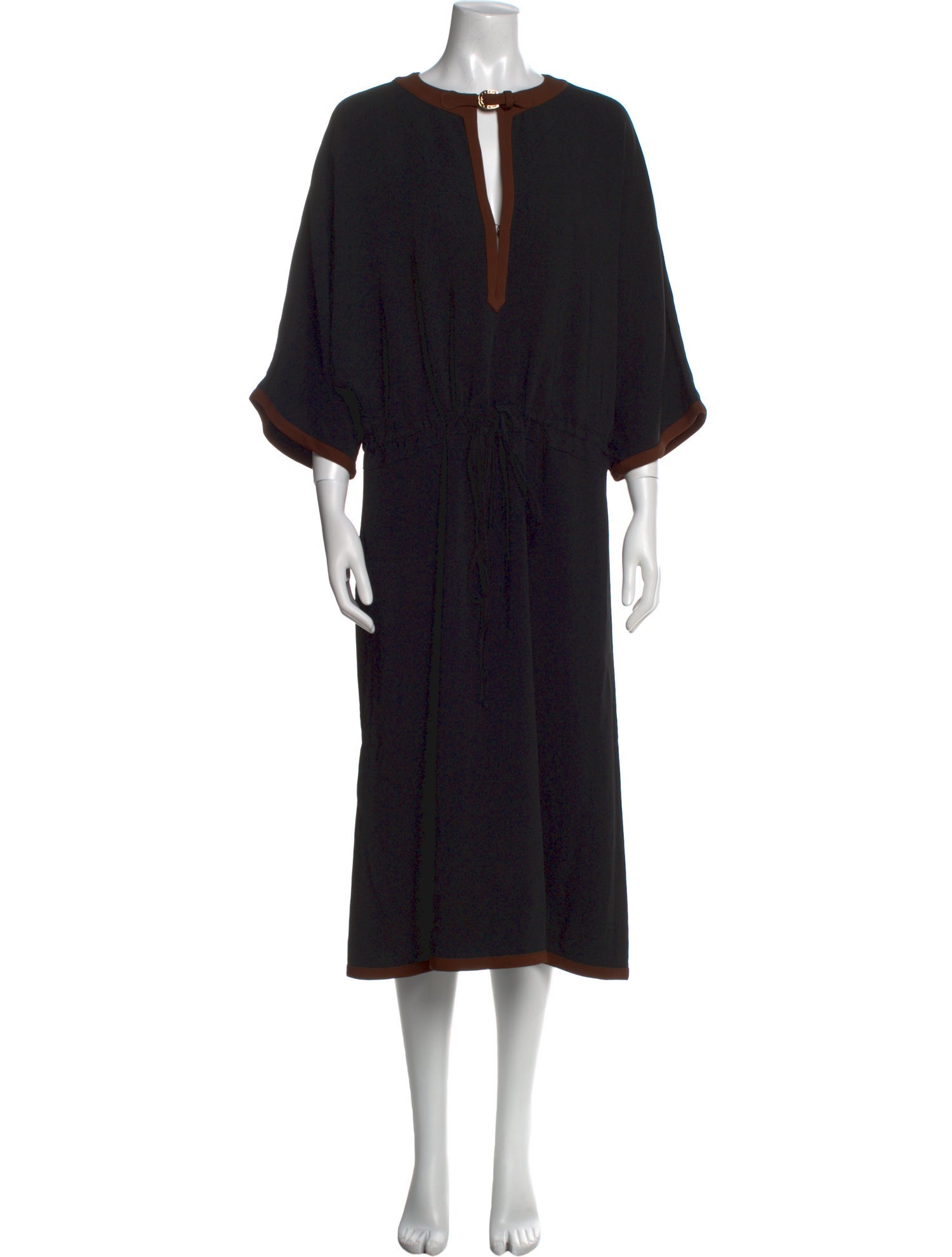 Gucci V-Neck Midi Length Dress