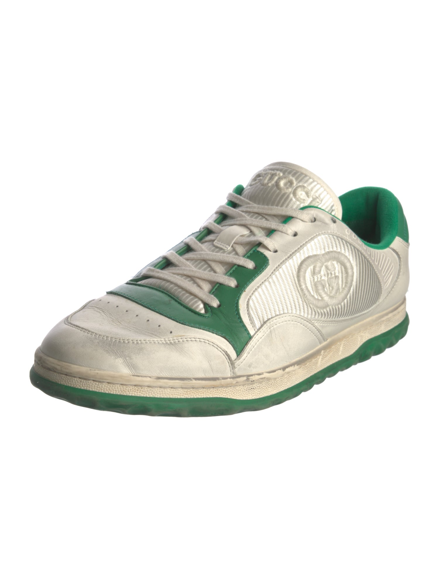 Gucci Interlocking G Logo Leather Sneakers