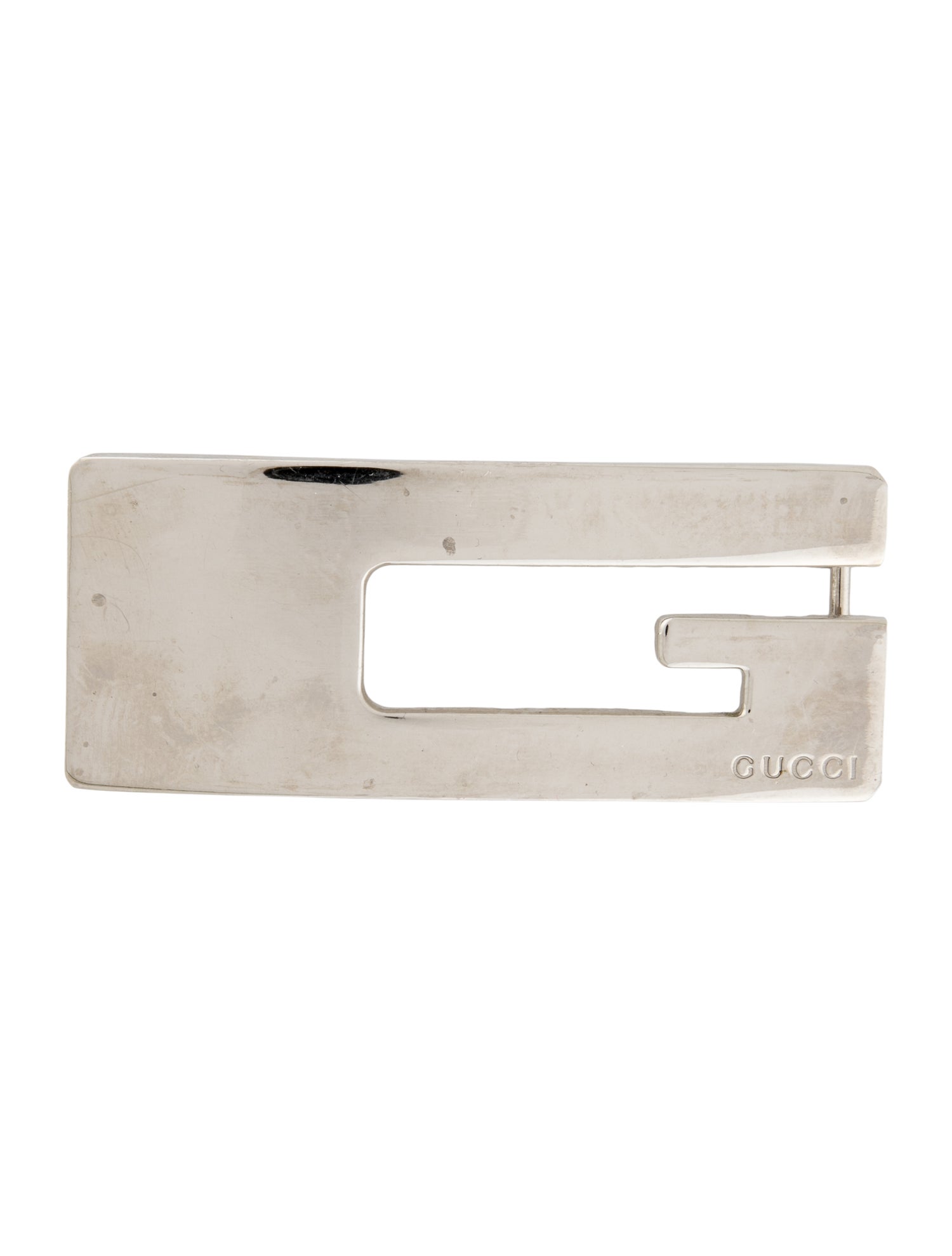 Gucci Silver Metal Buckle