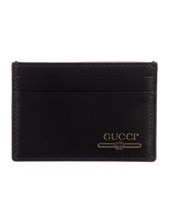 Gucci Interlocking G Logo Calfskin Card Holder