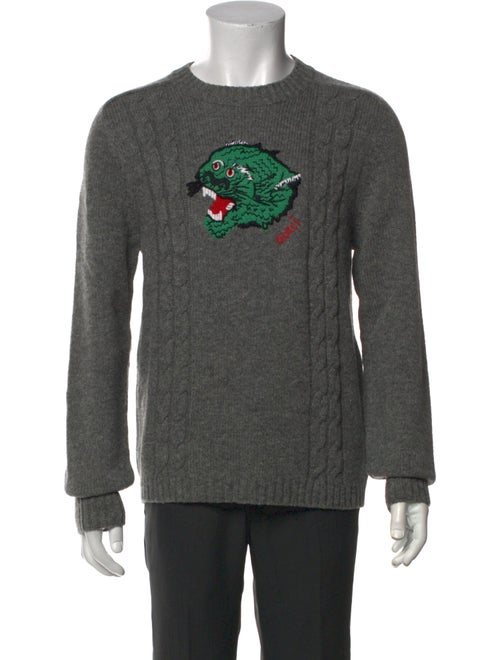 Gucci Wool Graphic Print Pullover