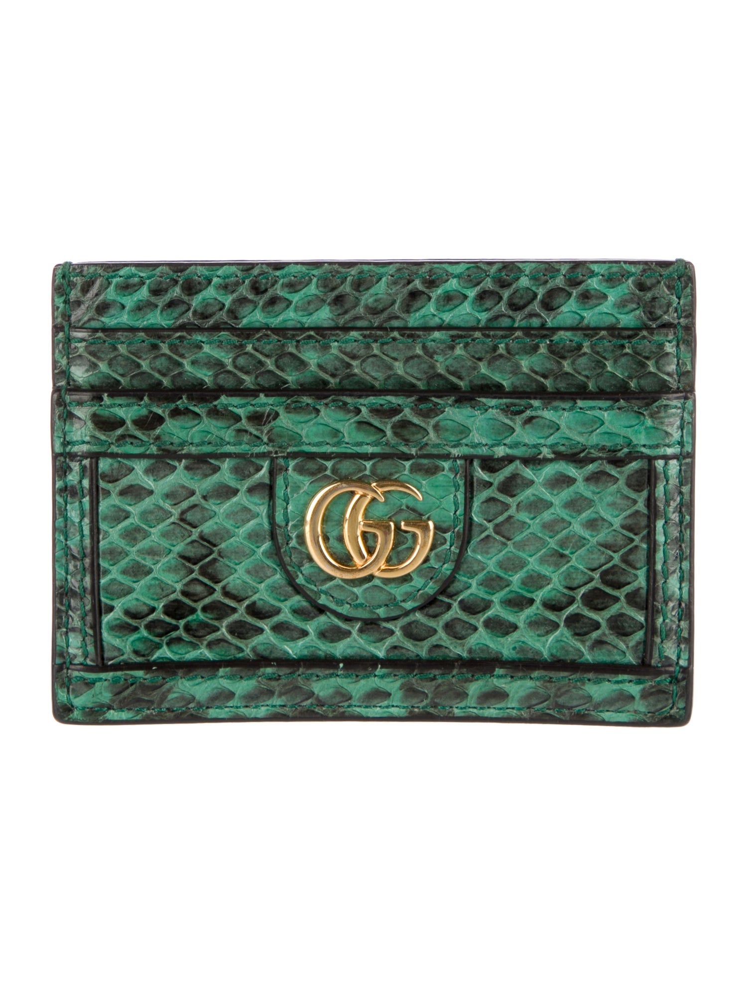 Gucci Python Ophidia Card Holder Double G Logo Card Holder