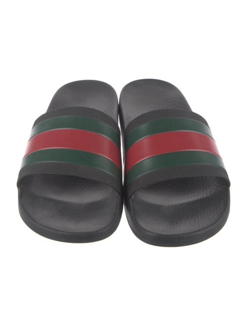 Gucci Web Accent Rubber Slides