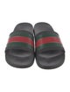 Gucci Web Accent Rubber Slides