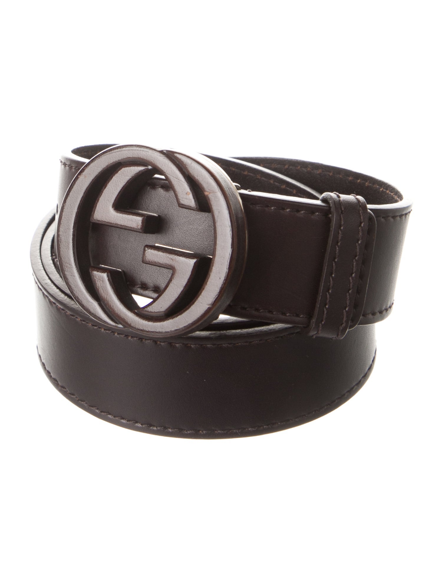 Gucci Interlocking G Logo Leather Belt Kit