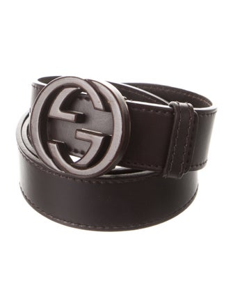 Gucci Interlocking G Logo Leather Belt Kit